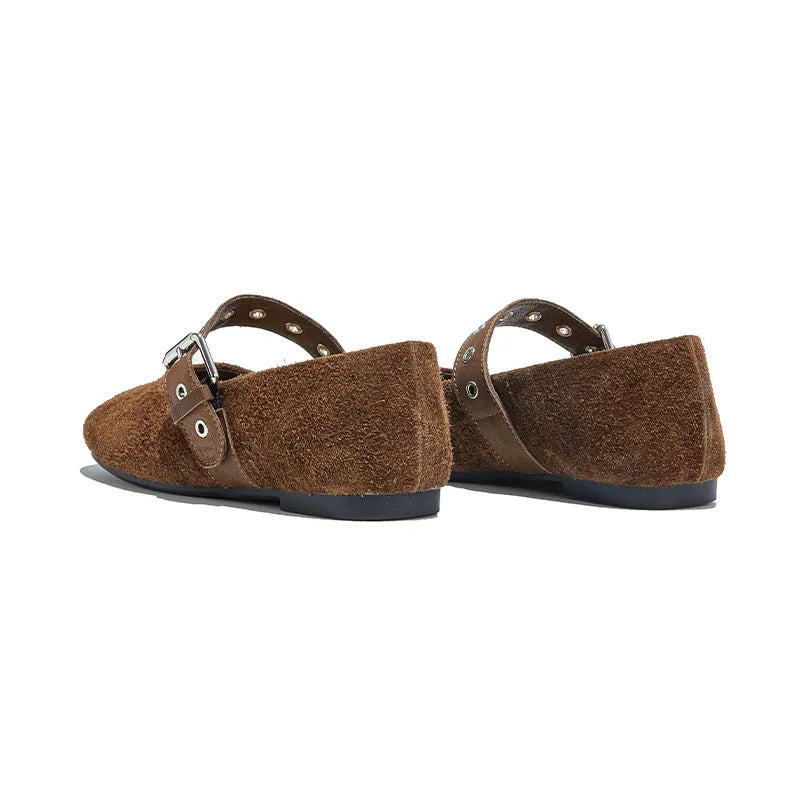 Damen Dirndl Ballerinas Mit Schnalle | Oktoberfest