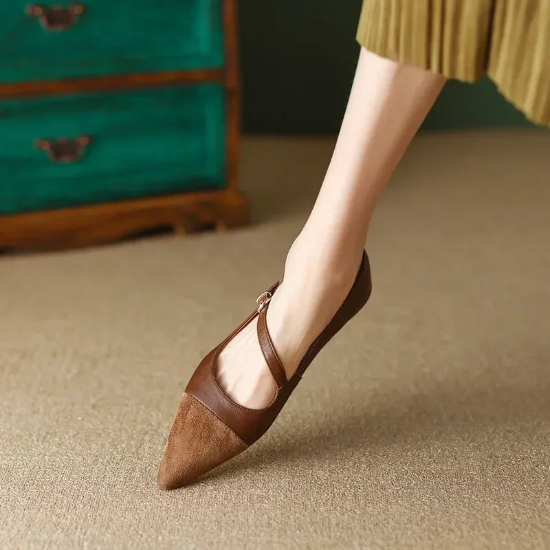 Damen Dirndl Ballerinas Mit Spitzer Zehenpartie | Oktoberfest