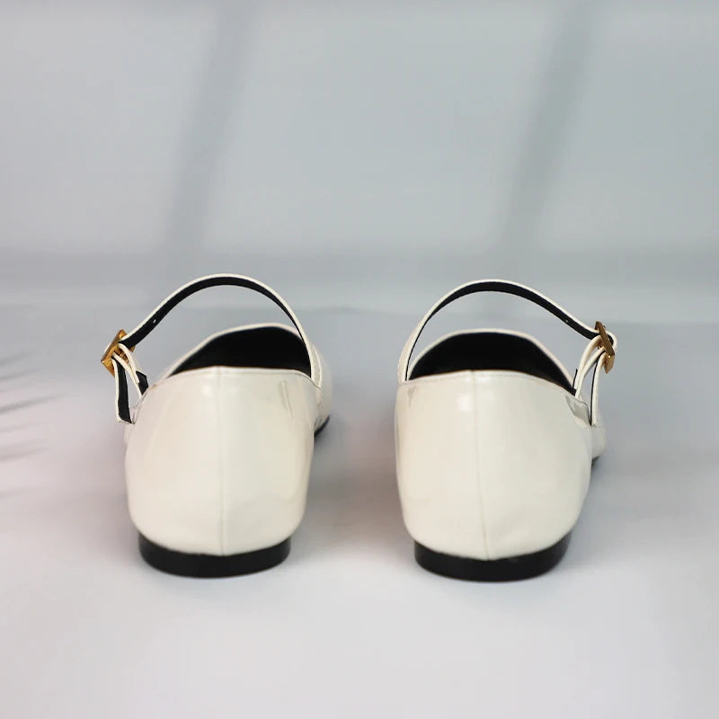 Damen Dirndl Ballerinas mit runder Spitze | Oktoberfest