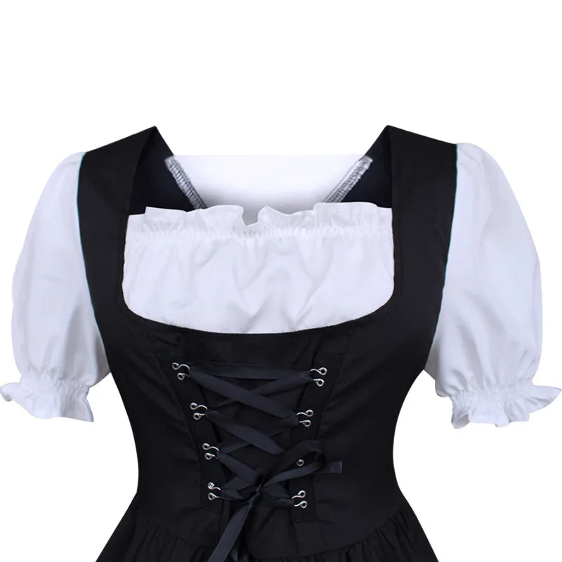 Damen Dirndl Kleid Mit Miederoptik | Oktoberfest