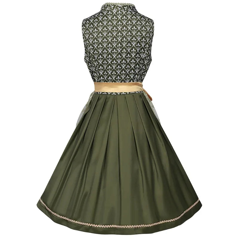 Damen Dirndl Kleid mit Herzausschnitt Oktoberfest | Festlich