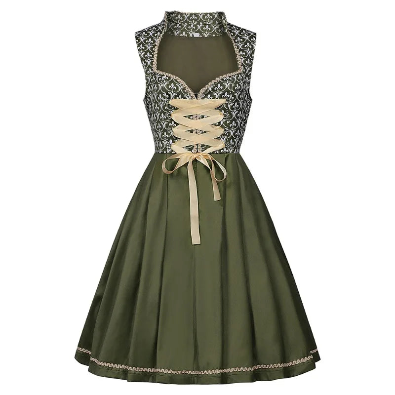Damen Dirndl Kleid mit Herzausschnitt Oktoberfest | Festlich