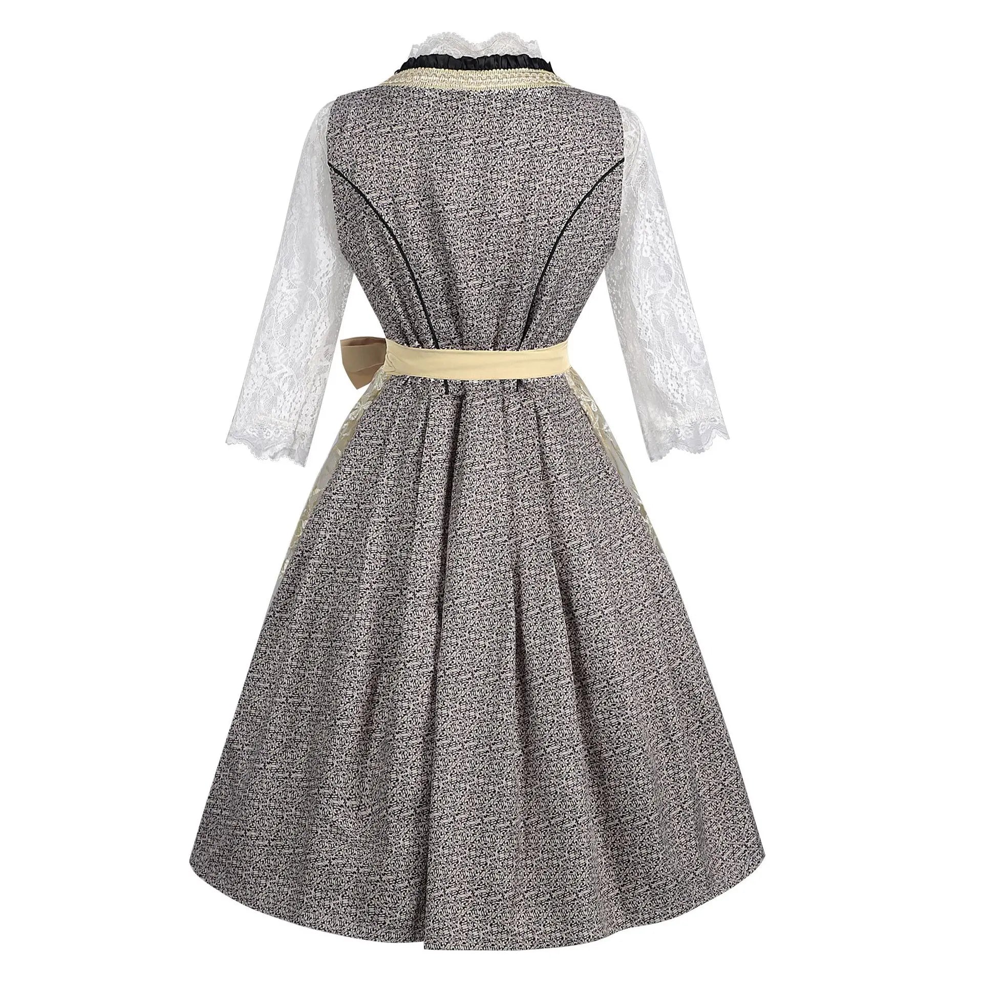 Damen Dirndl Mit 3/4-Arm Bluse Und Schürze | Oktoberfest
