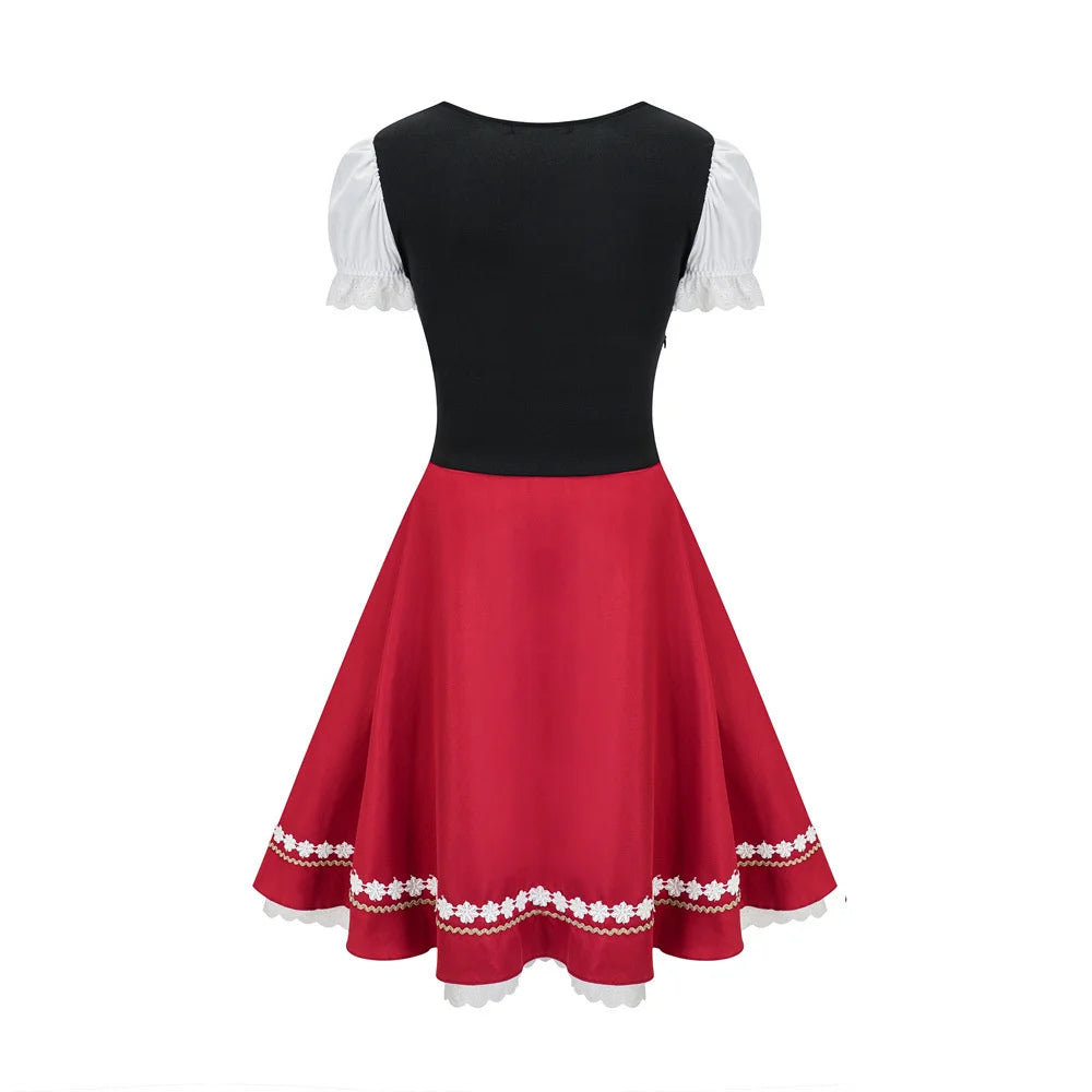 Damen Dirndl Mit Bluse Und Schnürung | Oktoberfest