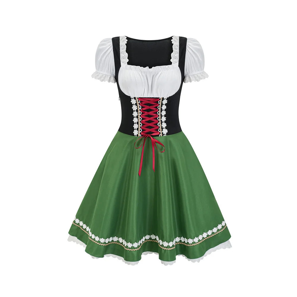 Damen Dirndl Mit Bluse Und Schnürung | Oktoberfest