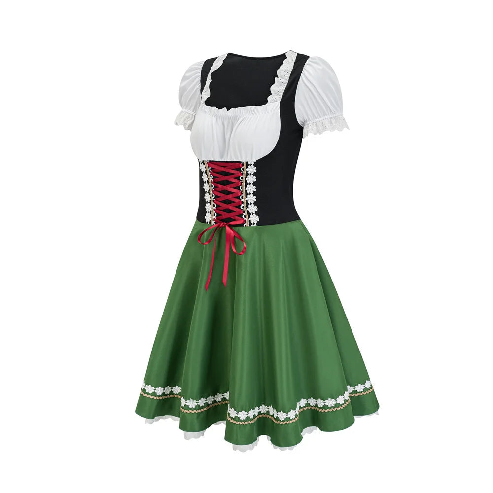 Damen Dirndl Mit Bluse Und Schnürung | Oktoberfest