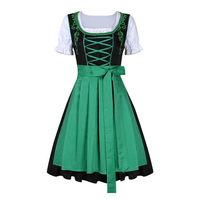 Damen Dirndl Mit Schürze Und Schnürung | Oktoberfest