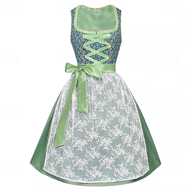 Damen Dirndl Oktoberfest Mit Spitze Schürze | Tracht