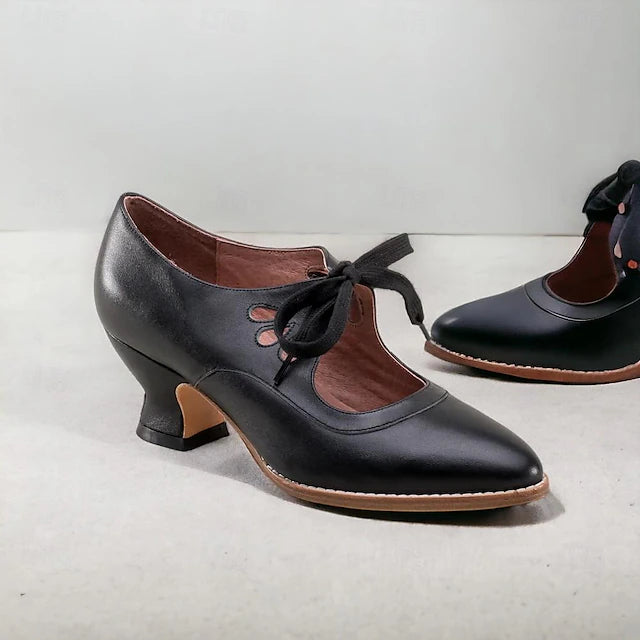 Damen Dirndl Schuhe Mit Blockabsatz | Oktoberfest