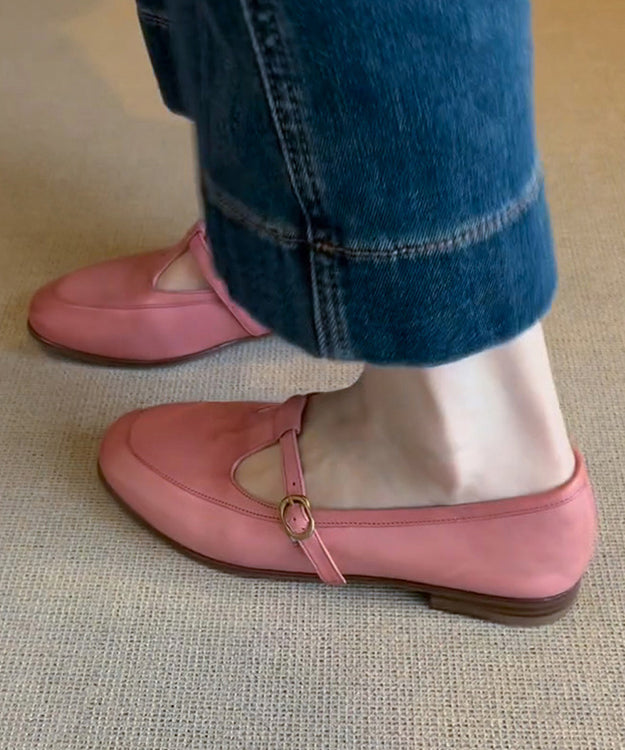Damen Dirndl Schuhe Rosa Mit Schnallenriemen | Oktoberfest