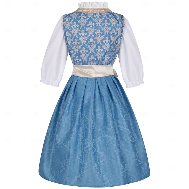 Damen-Dirndl mit Viertelärmeln Spitze und Schürze | Oktoberfest