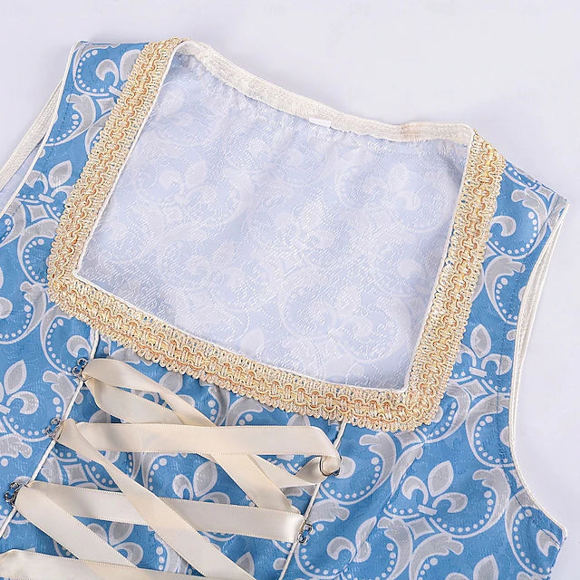 Damen-Dirndl mit Viertelärmeln Spitze und Schürze | Oktoberfest