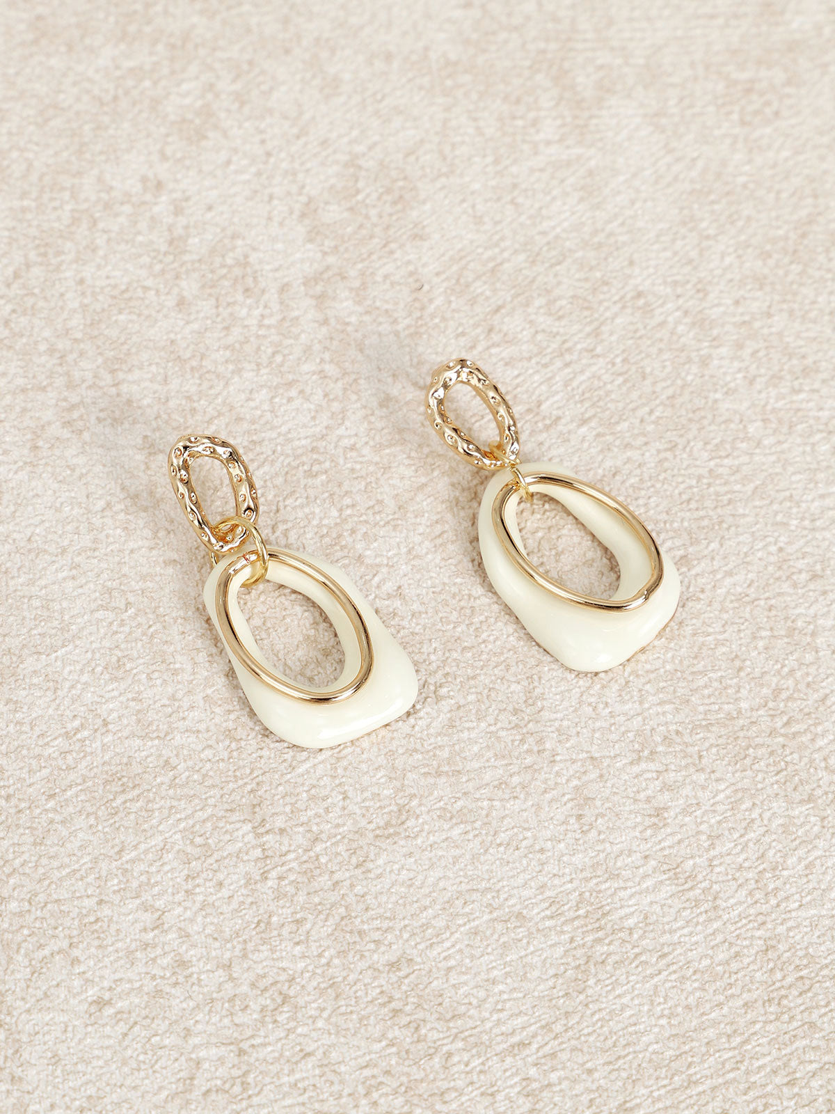 Damen Elegante Ohrringe Mit Geometrischem Design | Goldfarben