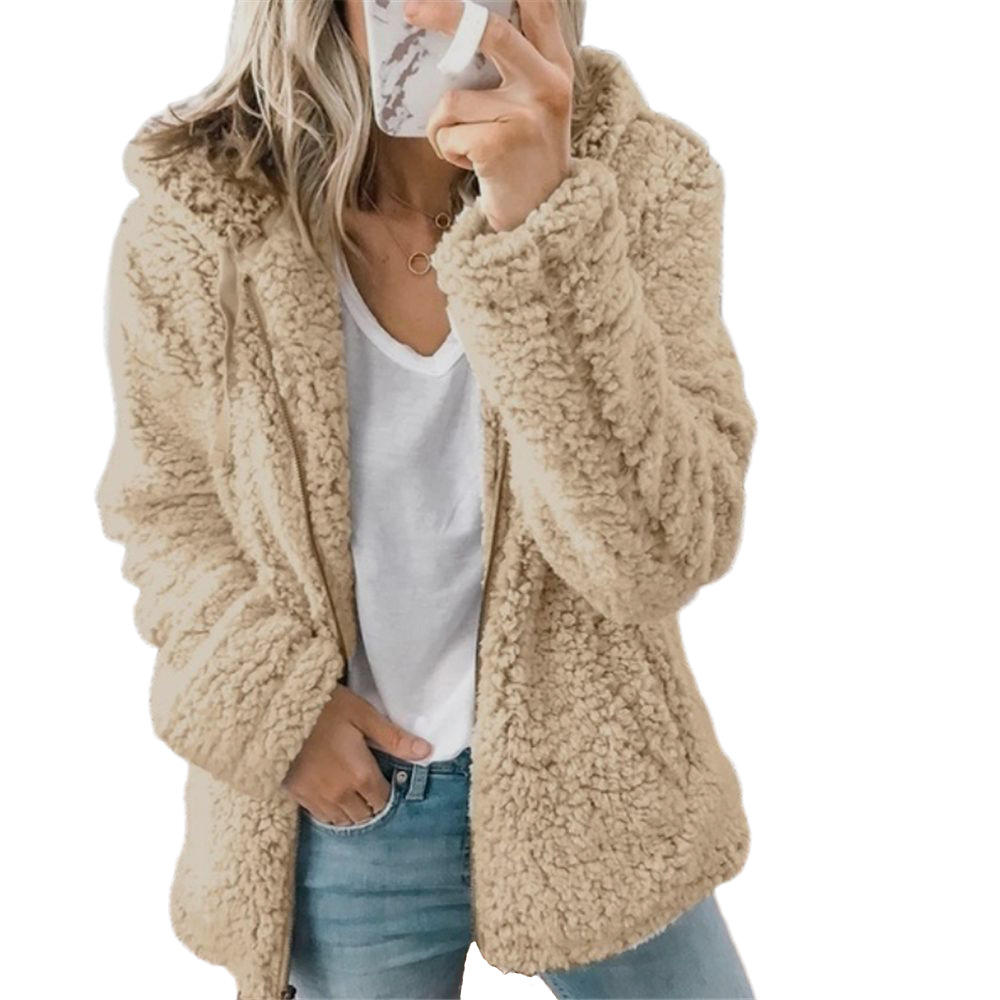 Damen Fleecejacke Mit Knöpfen & Brusttaschen | Teddy