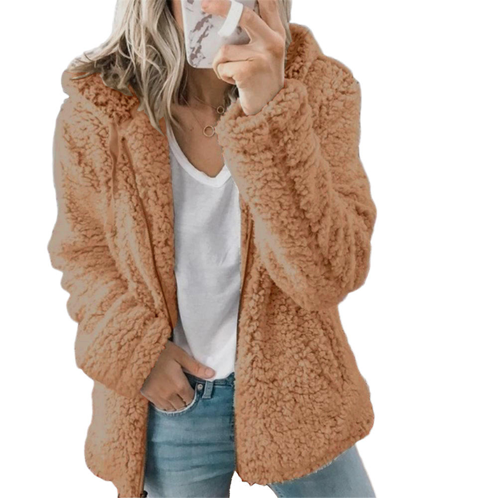 Damen Fleecejacke Mit Knöpfen & Brusttaschen | Teddy