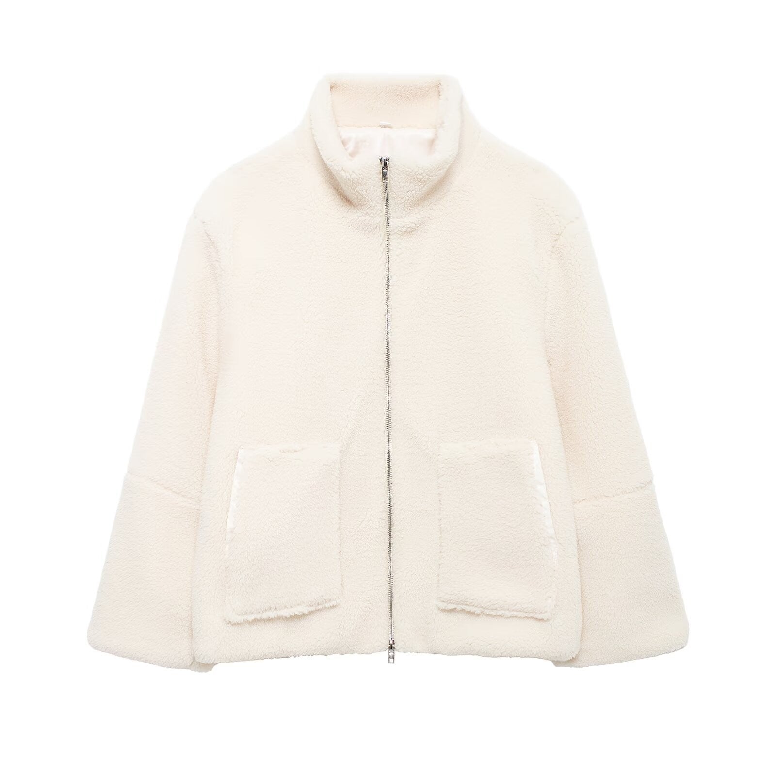 Damen Fleecejacke Mit Zip & Taschen | Warm