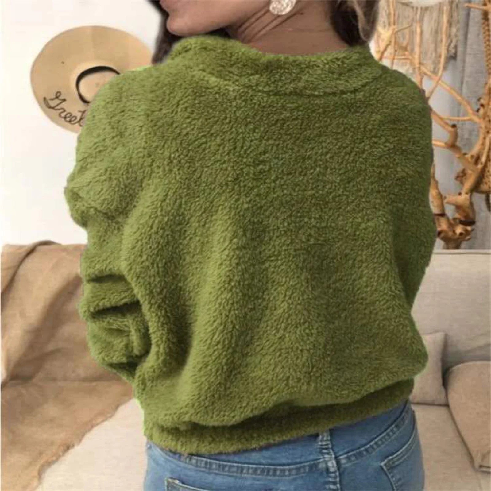 Damen Fleecepullover Mit Reißverschluss | Warm