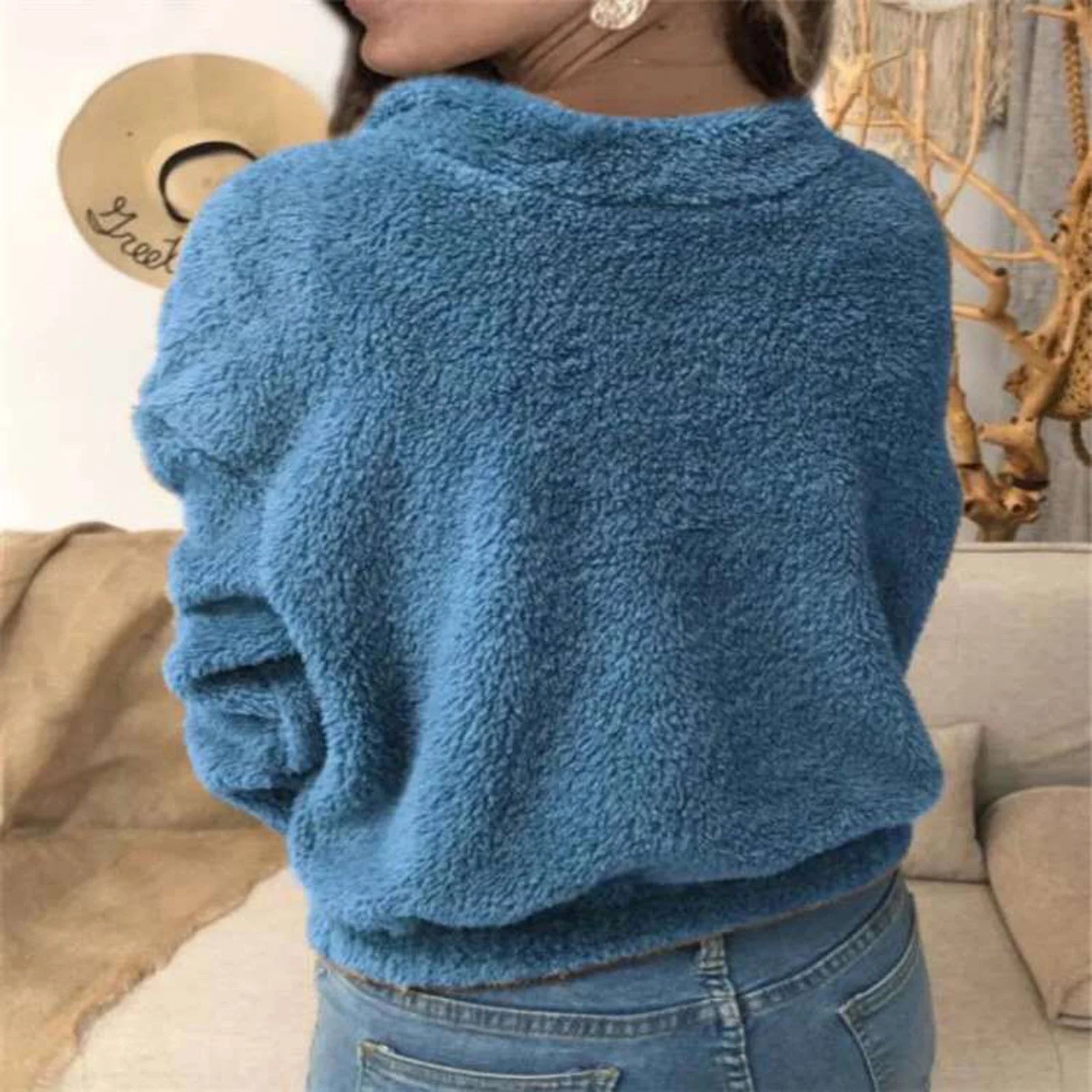 Damen Fleecepullover Mit Reißverschluss | Warm