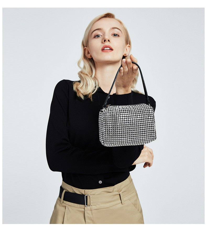 Damen Handtasche Elegant Strass | Abendtasche
