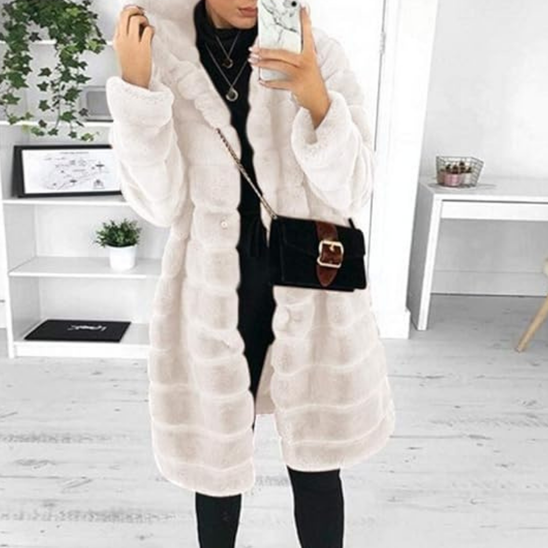 Damen Langer Wintermantel Mit Kapuze | Warm