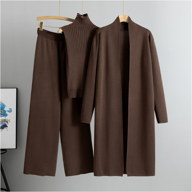 Damen Loungewear Set Mit Hosen & Cardigan | Modern