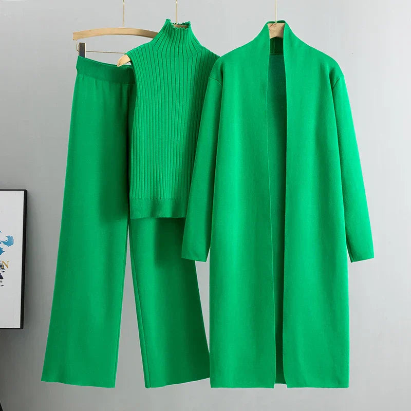 Damen Loungewear Set Mit Hosen & Cardigan | Modern