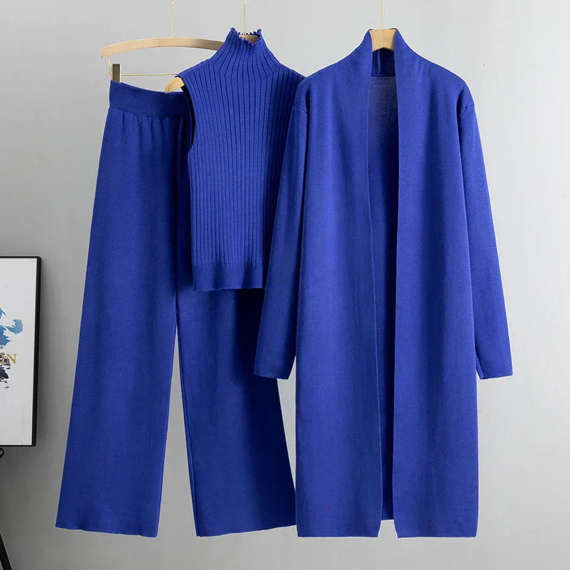 Damen Loungewear Set Mit Hosen & Cardigan | Modern