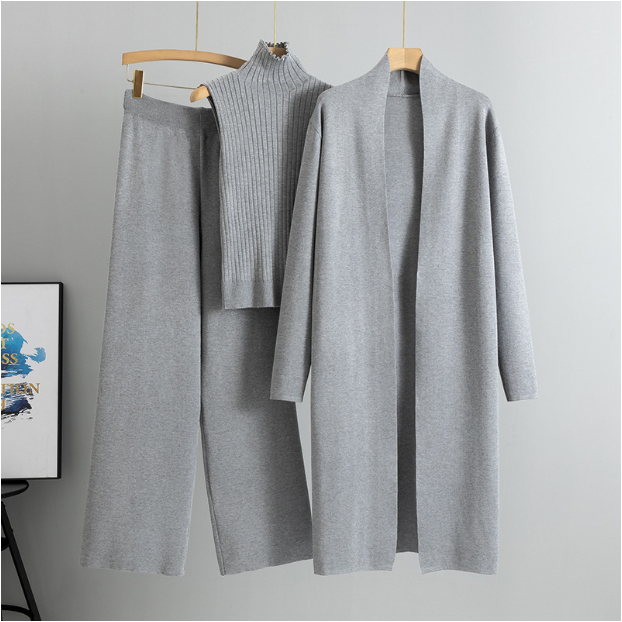 Damen Loungewear Set Mit Hosen & Cardigan | Modern