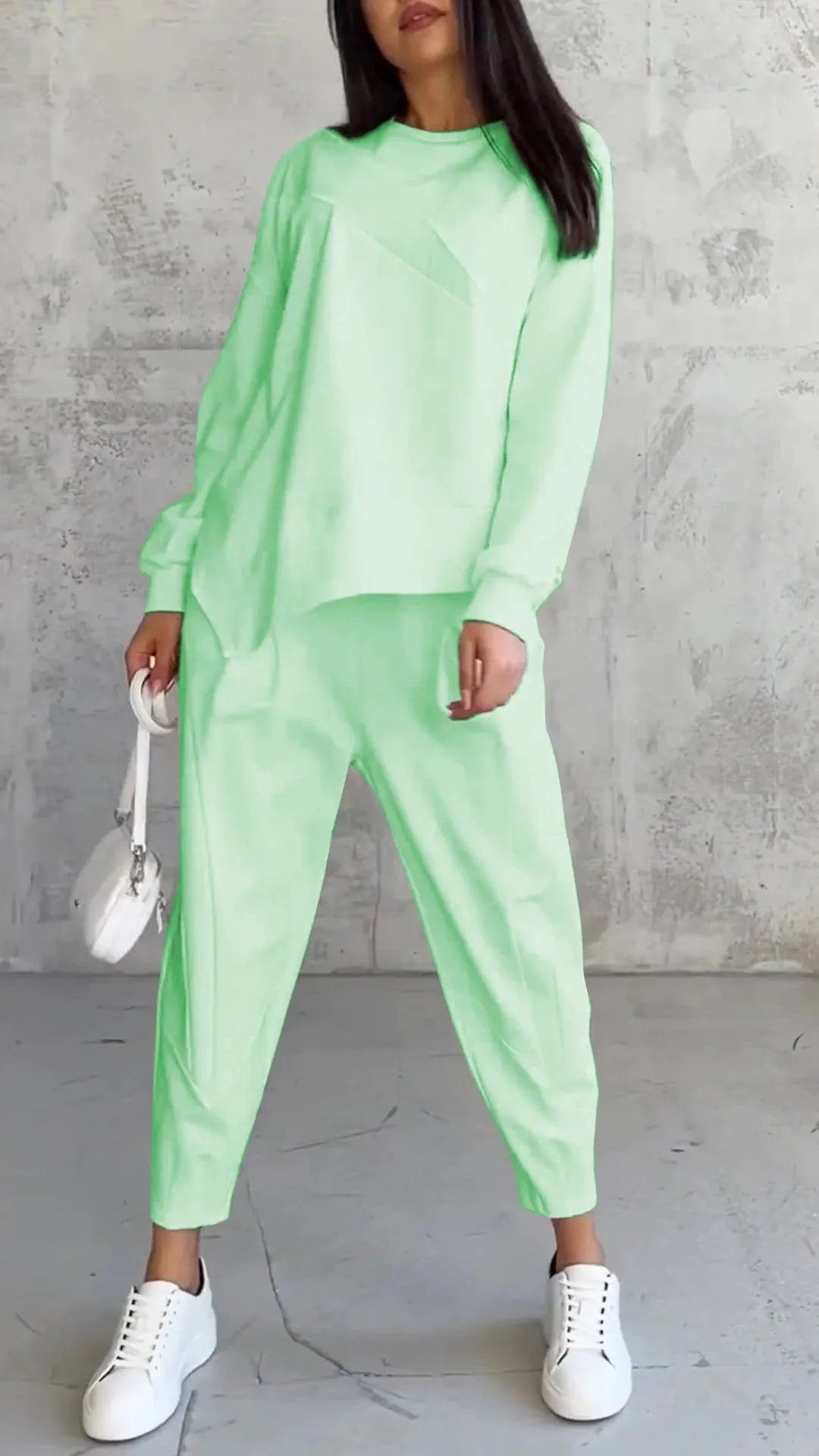 Damen Loungewear Set Mit Hosen & Langarm | Modern