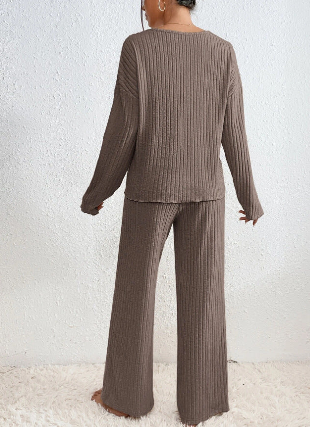 Damen Loungewear-Set Mit V-Ausschnitt | Beque