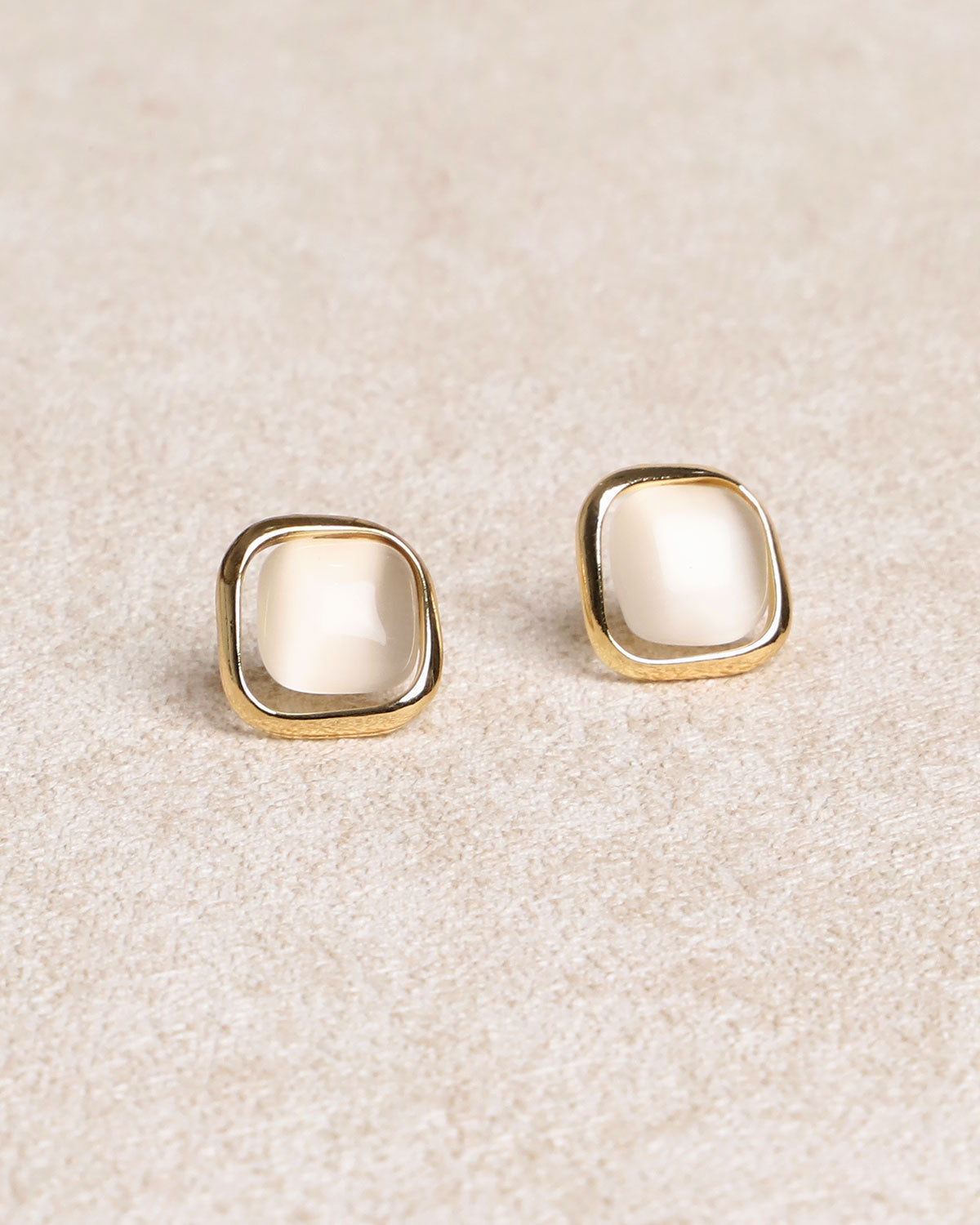Damen Ohrringe Quadrat-Design | Elegant