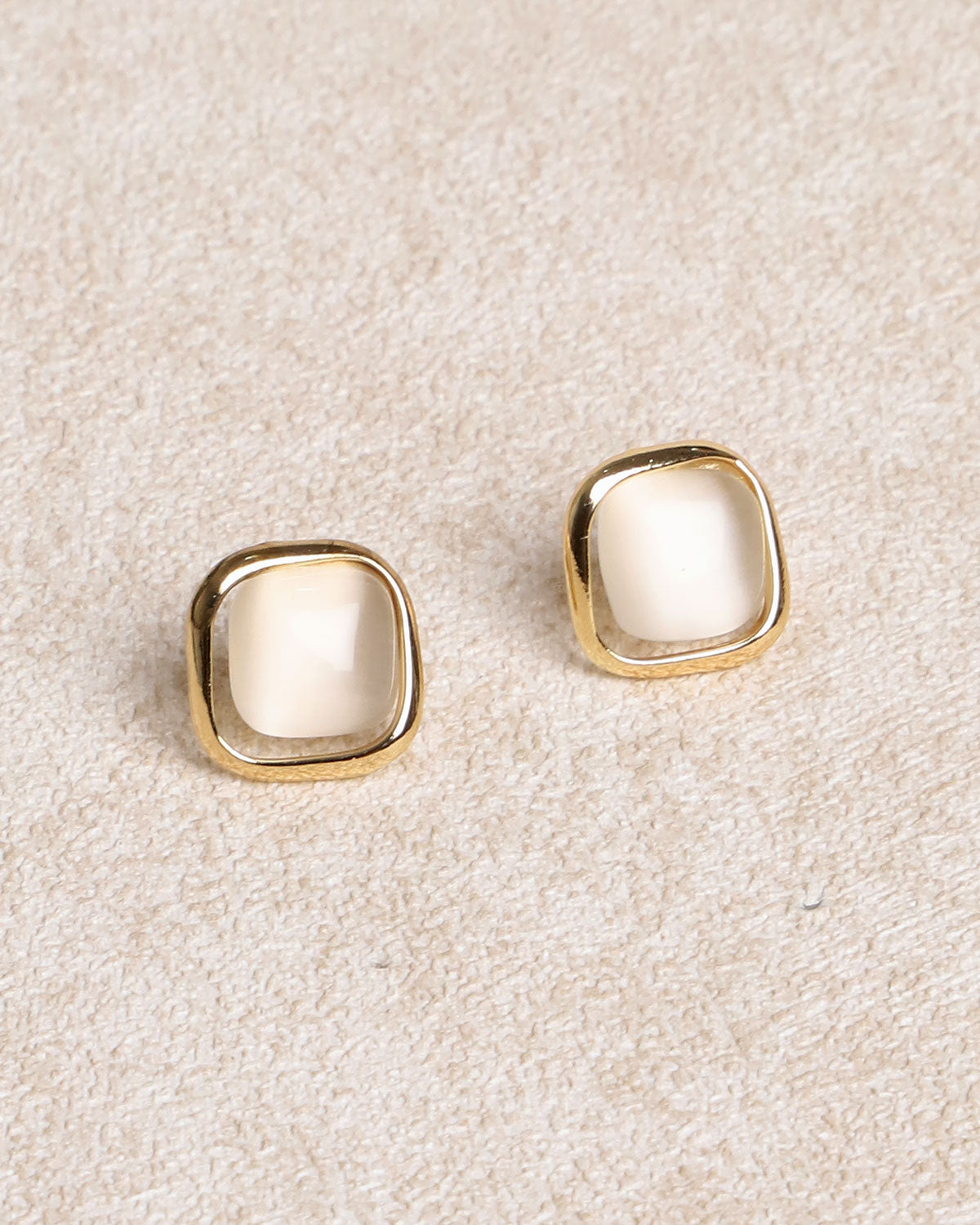 Damen Ohrringe Quadrat-Design | Elegant