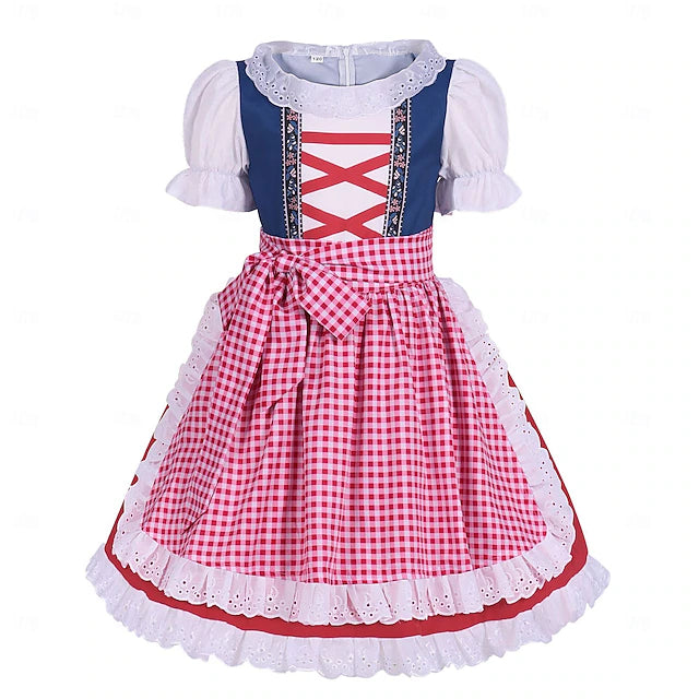 Damen Oktoberfest Dirndl Mit Schürze | Klassisch
