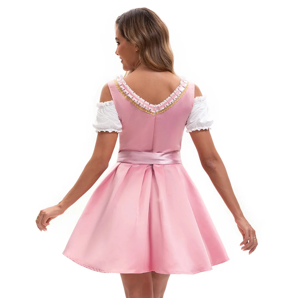 Damen Oktoberfest Dirndl Mit Schürze Und Schnürung | Tracht