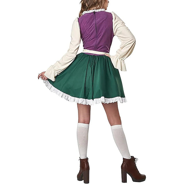 Damen Oktoberfest Kleid Mit Schürze Und Rüschen | Tracht