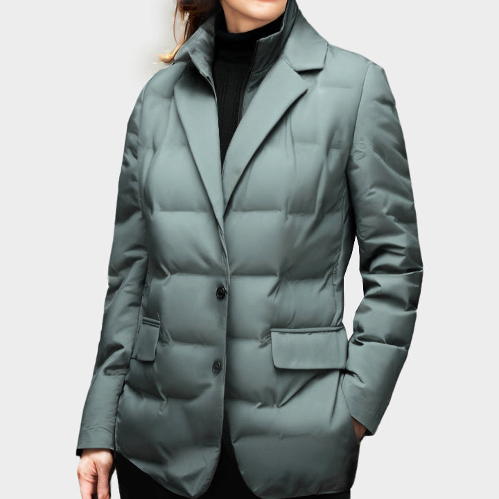 Damen Pufferjacke Mit Reverskragen | Stepp
