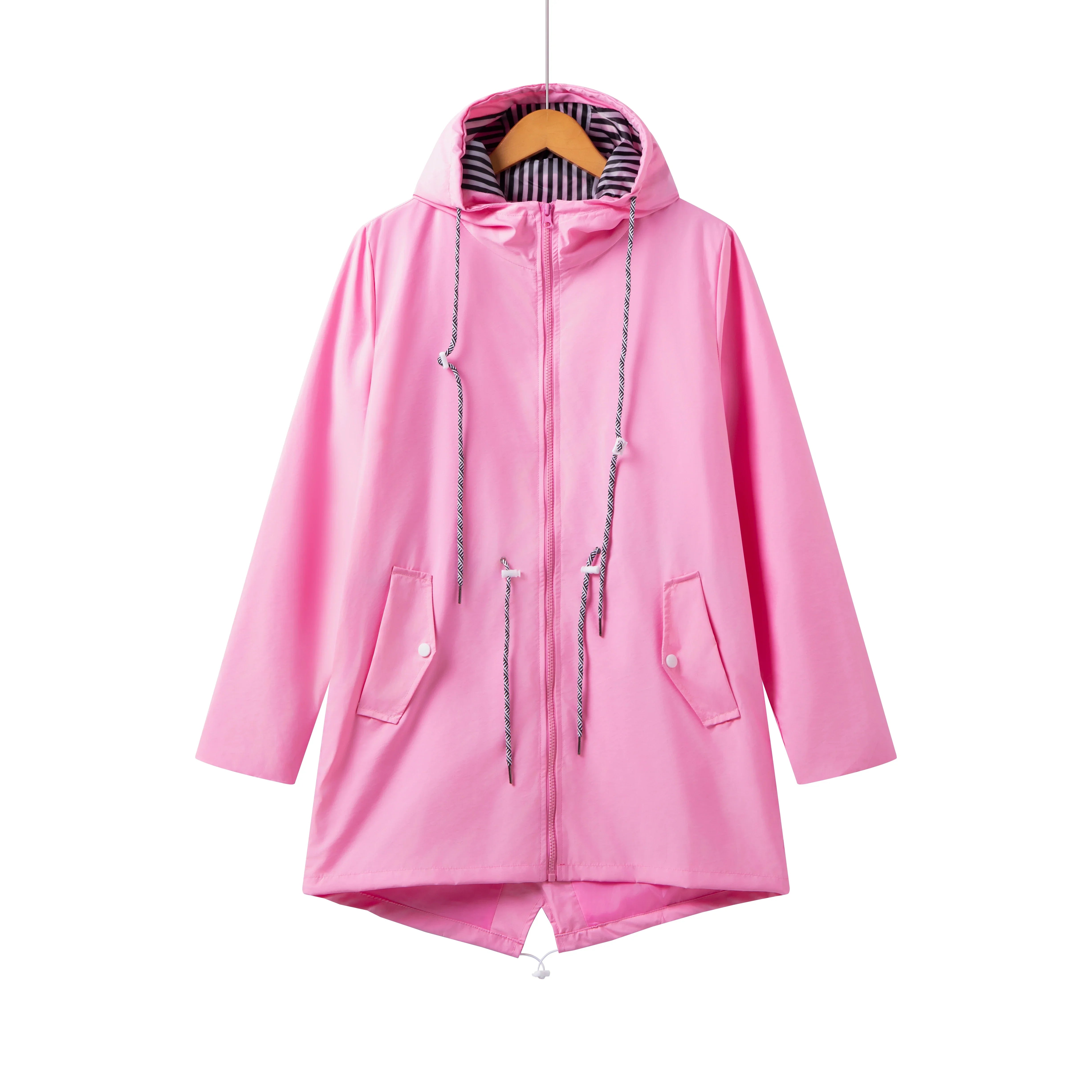 Damen Regenjacke Kapuze | Übergangs