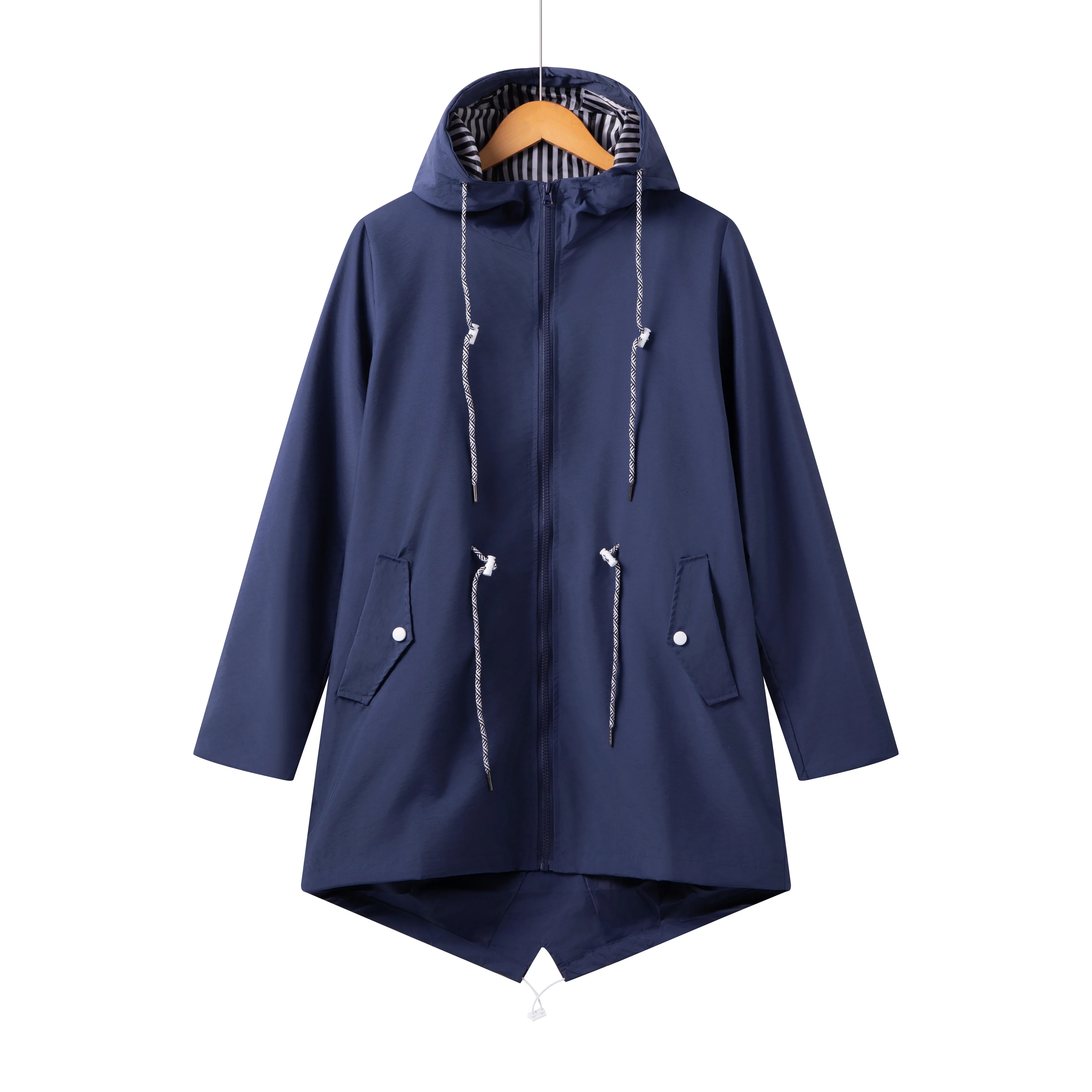 Damen Regenjacke Kapuze | Übergangs