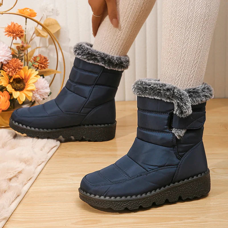 Damen Schneeschuhe Hohe Stiefel Mit Profilsohle | Gefüttert