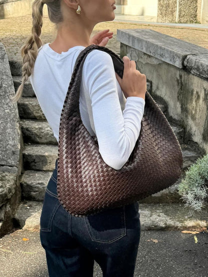Damen Schultertaschen Geflochten Groß | Hobo