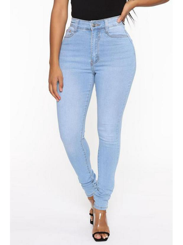 Damen Skinny Jeans High Waist | Figurbetont