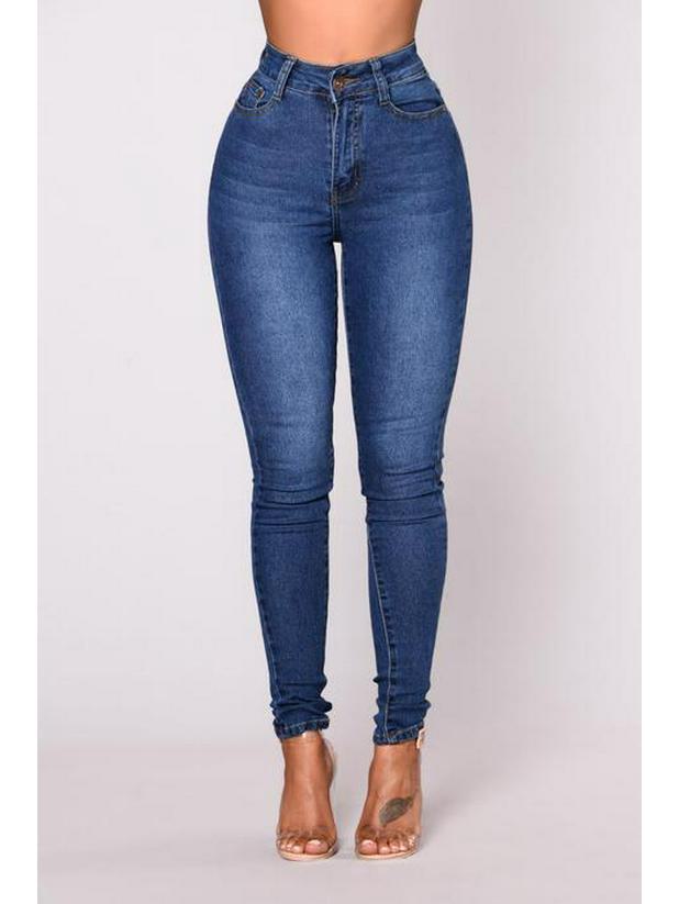 Damen Skinny Jeans High Waist | Figurbetont