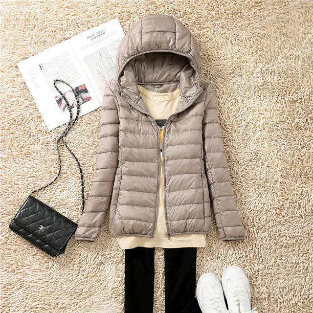 Damen Steppejacke Mit Reißverschluss | Leichte