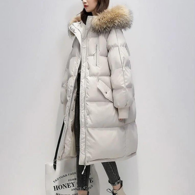 Damen Steppjacke Mit Fellkapuze | Wintermantel