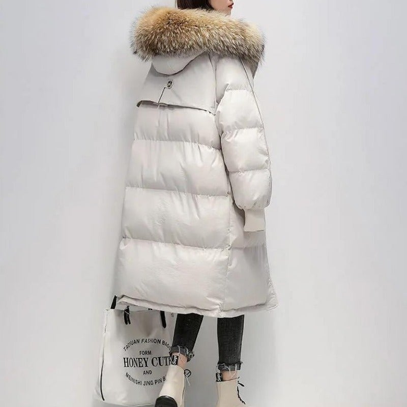 Damen Steppjacke Mit Fellkapuze | Wintermantel