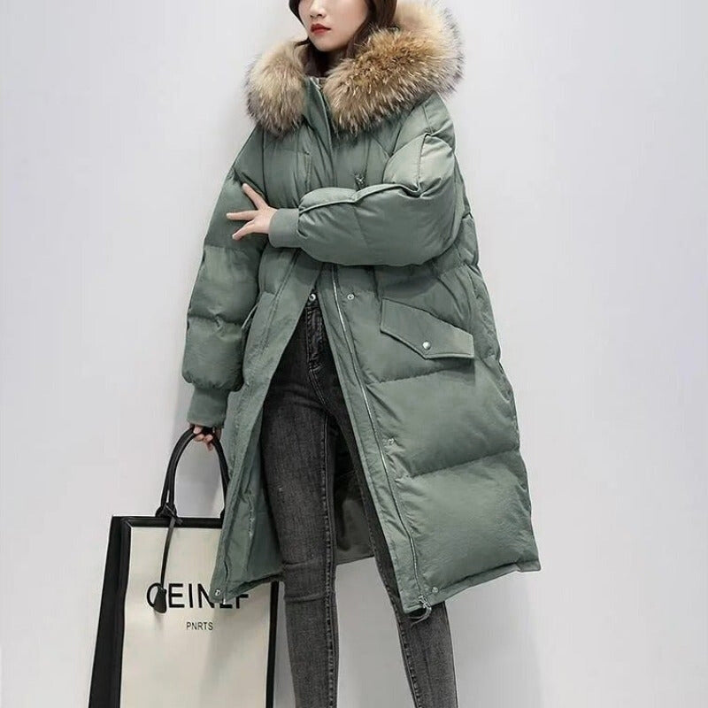 Damen Steppjacke Mit Fellkapuze | Wintermantel