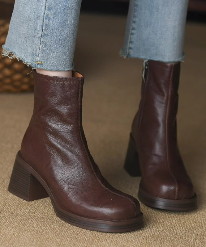 Damen Stiefeletten Mit Blockabsatz | Plateau