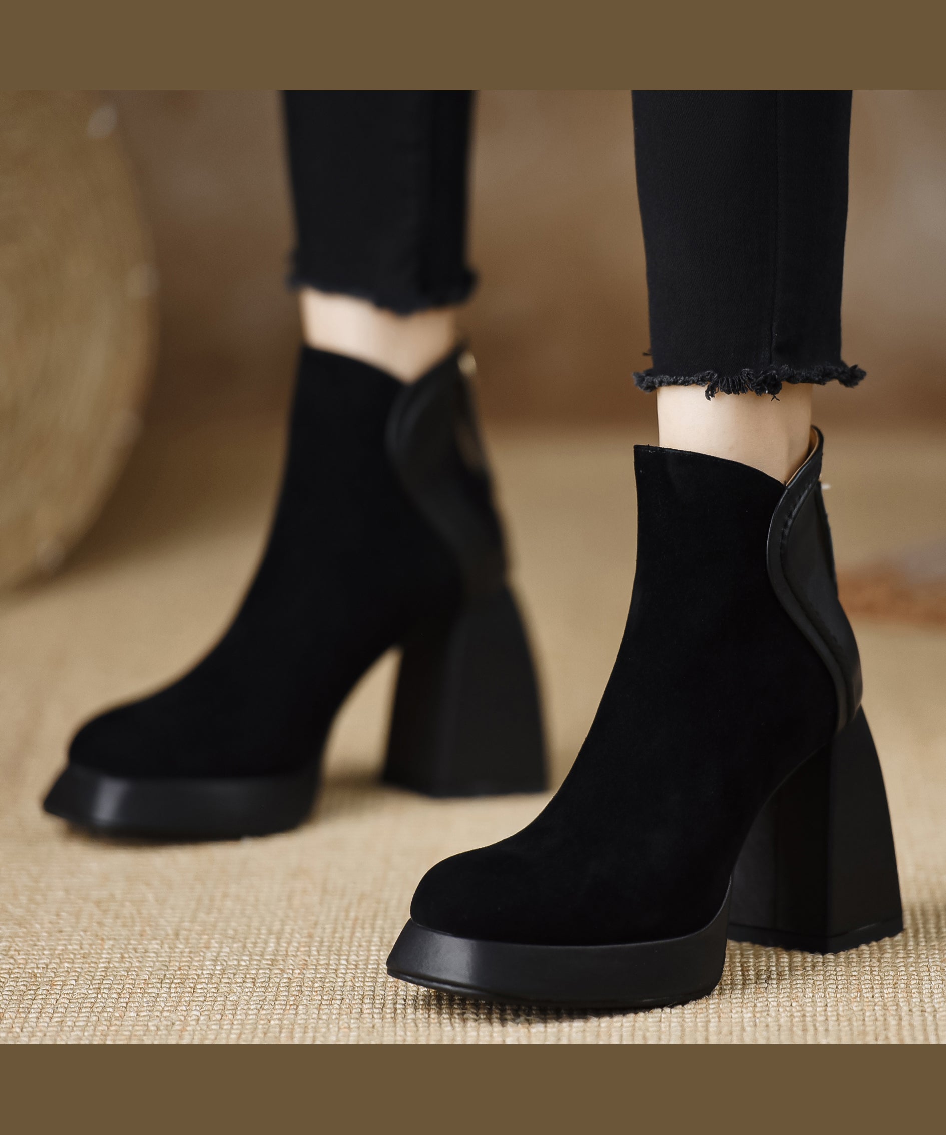 Damen Stiefeletten Mit Plateau | Blockabsatz