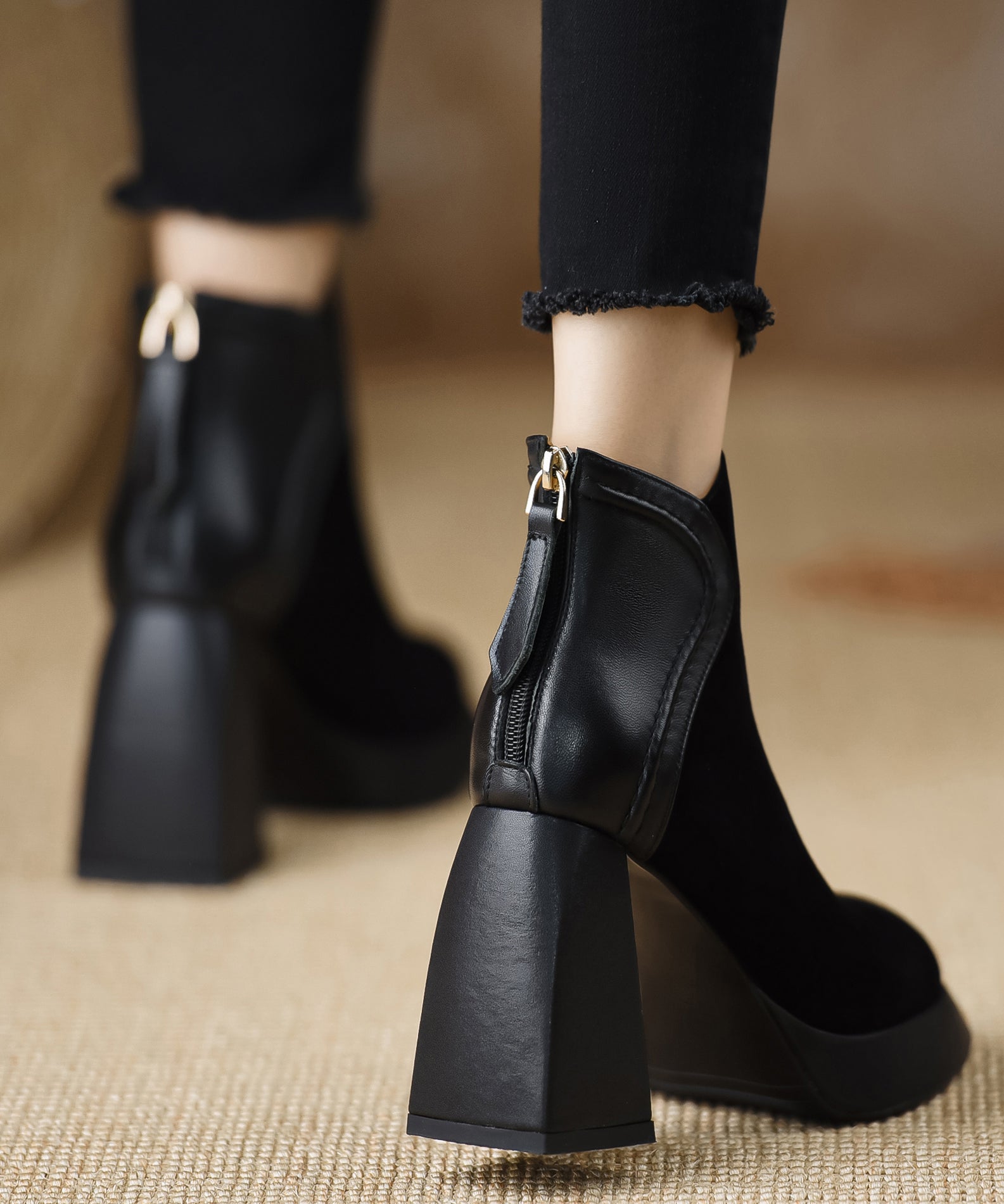 Damen Stiefeletten Mit Plateau | Blockabsatz