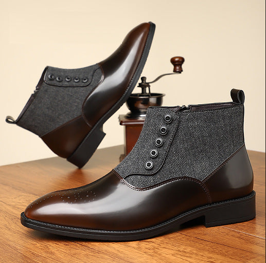 Damen Stiefeletten Zweifarbig | Vintage-Look